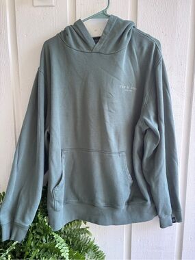 rag & bone Men's Dusty Sage Green Pullover Hoodie